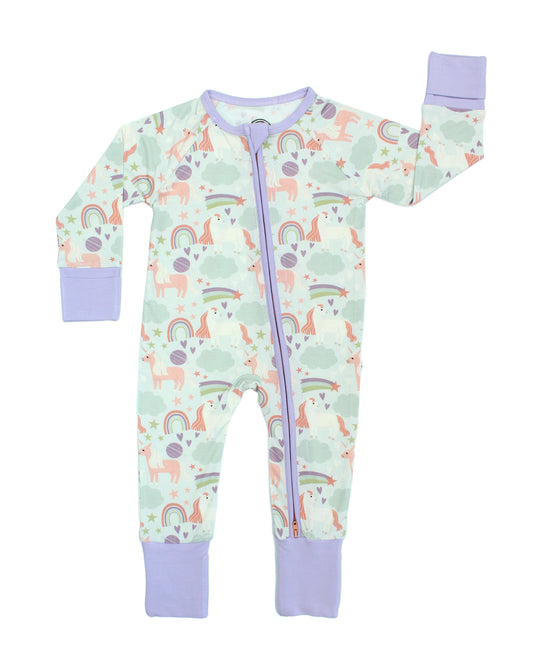 Magical Unicorns Bamboo Baby Pajamas