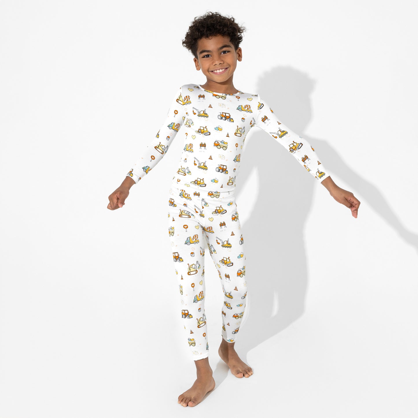 Valentines Love Trucks Kids Bamboo Pajama Set