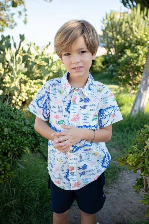 Boys Jack Shirt - Island Map