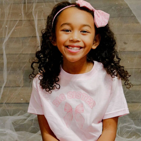Big Sister Bow Kids T-Shirt