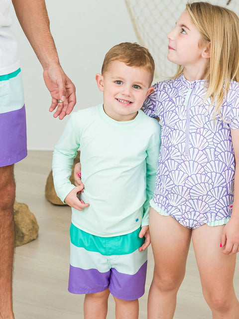 Long Sleeve Rash Guard - Mint