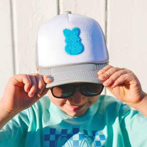 Blue Bunny Patch Trucker Hat