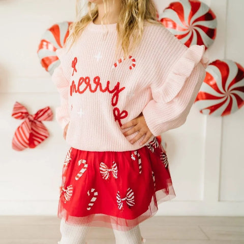 Coquette Merry Christmas Knit Sweater