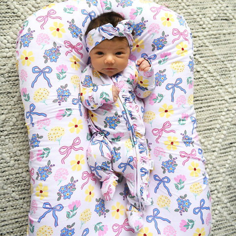 Evie Ruffle Zip Bamboo Pajama