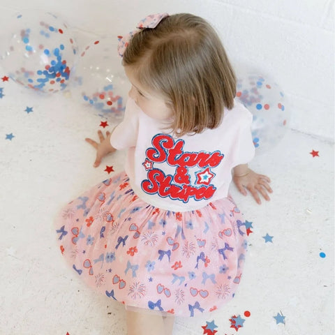Stars & Stripes Patch Kids T-Shirt