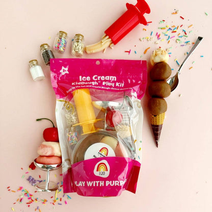 Ice Cream (Neapolitan) Play Dough Kit