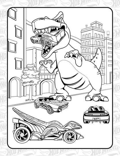 Hot Wheels: Giant Coloring Book