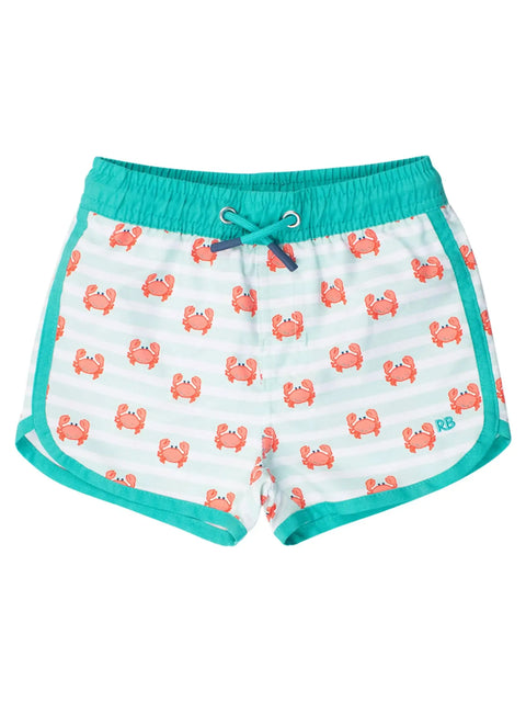 Dolphin Hem Swim Trunks - Crabby Cove