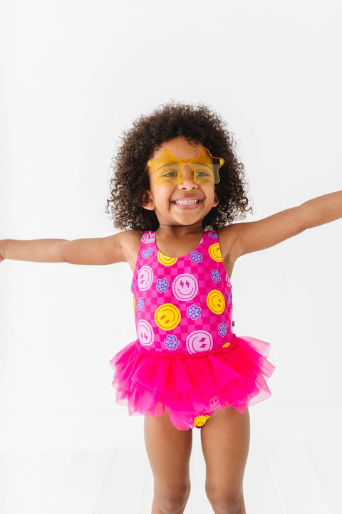 Electric Smiles Swimsuit With Tutu
