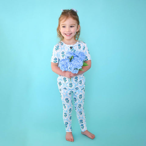 Savannah Ruffle Bamboo Girls Lounge Set