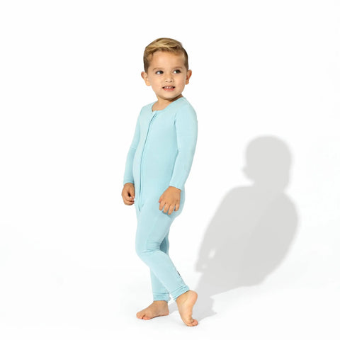 Adventure Blue Bamboo Convertible Footie - Bellabu Bear