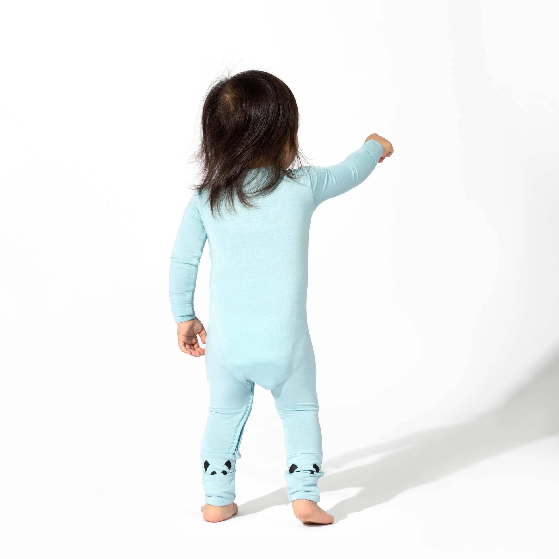 Adventure Blue Bamboo Convertible Footie - Bellabu Bear