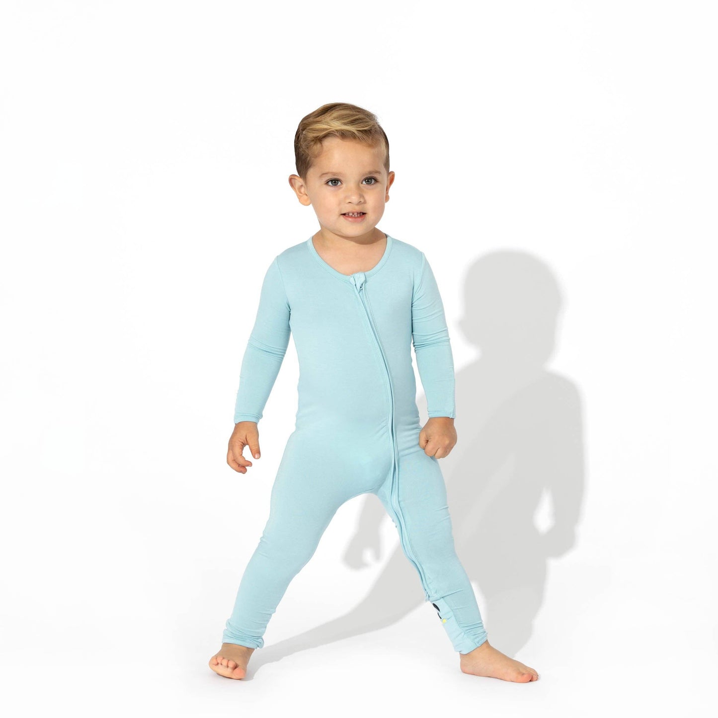 Adventure Blue Bamboo Convertible Footie - Bellabu Bear