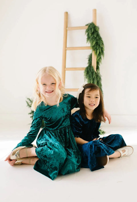 Pippa Dress in Crushed Blue