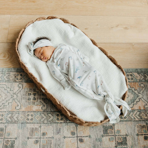Newborn Knotted Gown - Arctic Wonder
