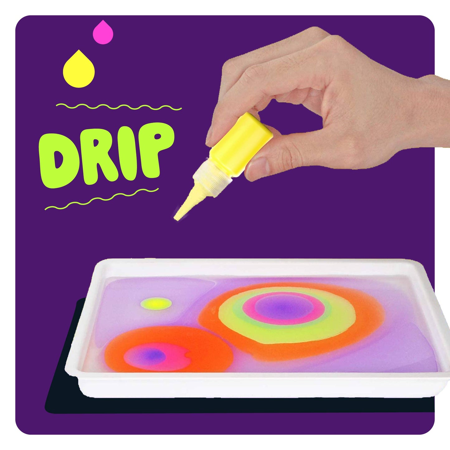 Glow in The Dark Marble Paint Kit