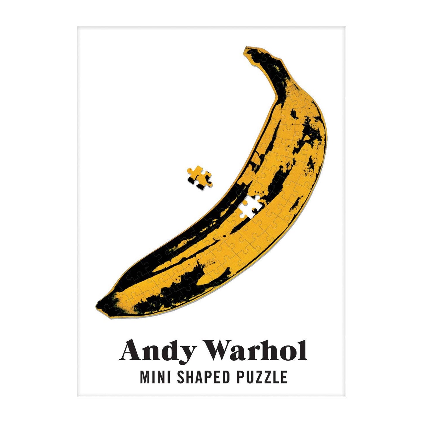 Andy Warhol Banana 100 Piece Mini Shaped Jigsaw Puzzle - Mudpuppy