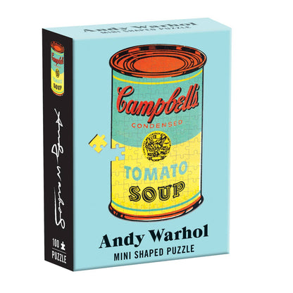 Andy Warhol Campbell's Soup 100 Piece Mini Shaped Puzzle - Mudpuppy