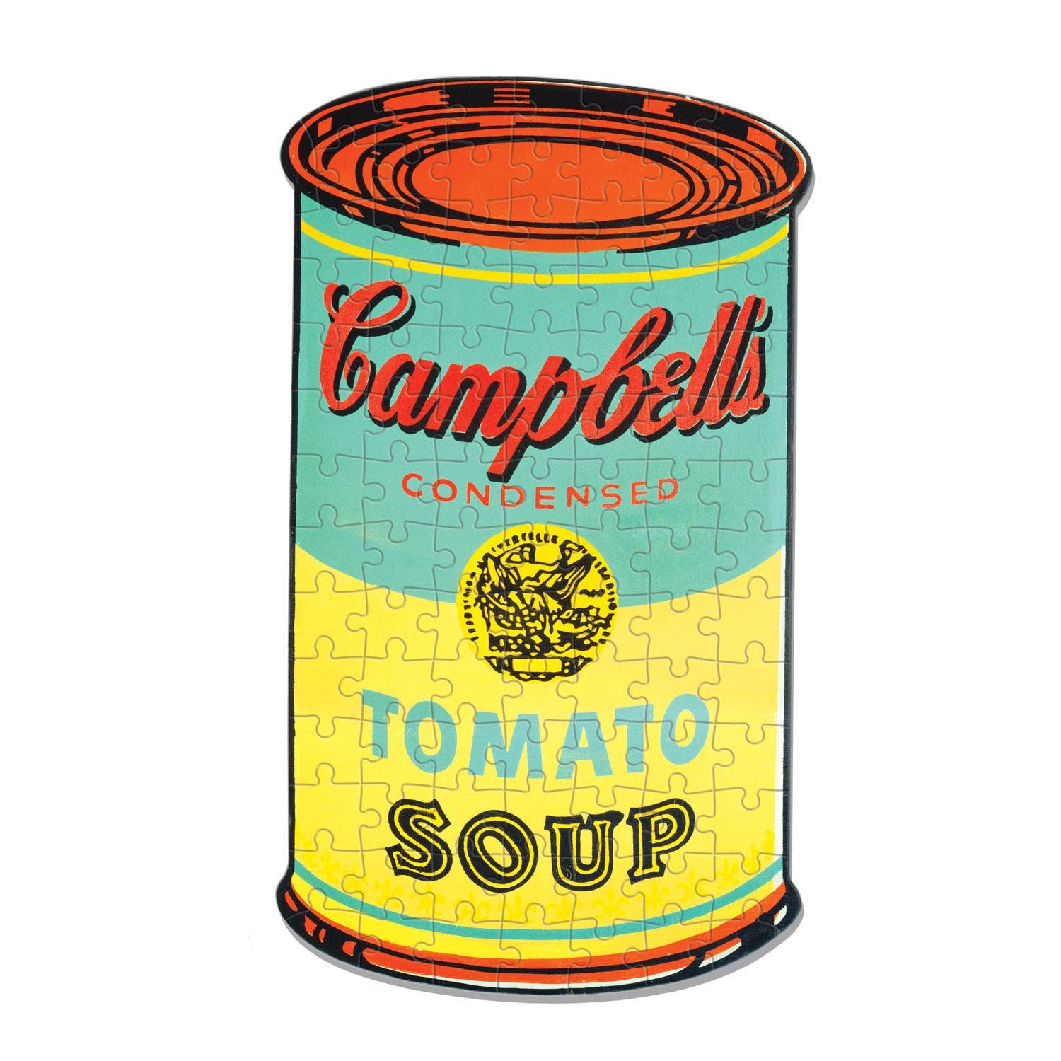 Andy Warhol Campbell's Soup 100 Piece Mini Shaped Puzzle - Mudpuppy