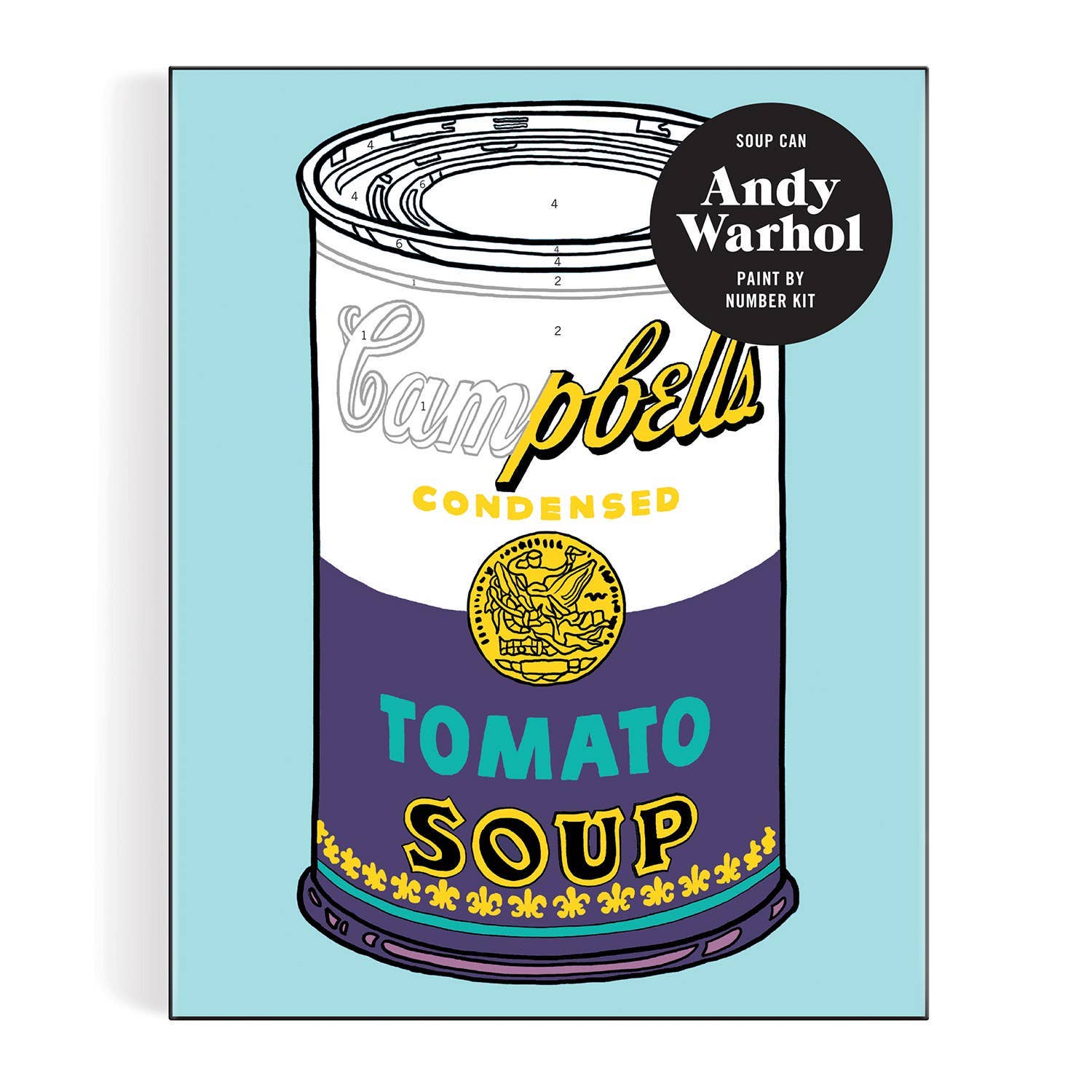 Andy Warhol Soup Can Paint By Number Kit - Mudpuppy