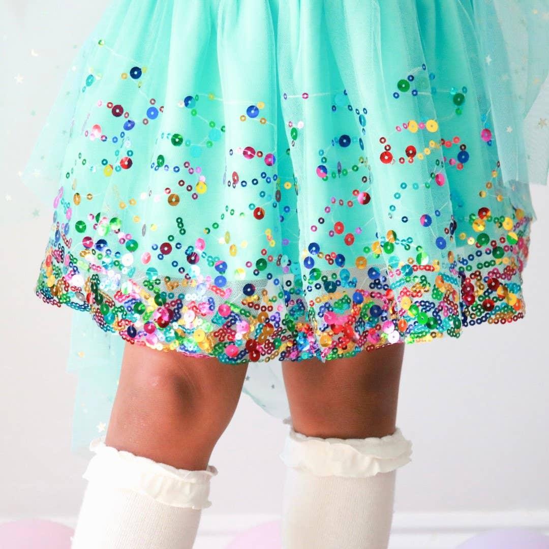 Aqua Confetti Tutu Skirt - Sweet Wink