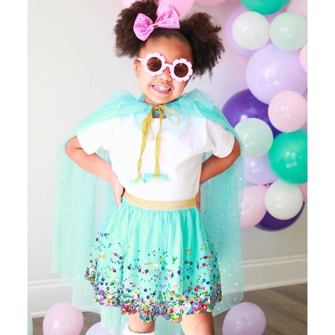 Aqua Confetti Tutu Skirt - Sweet Wink