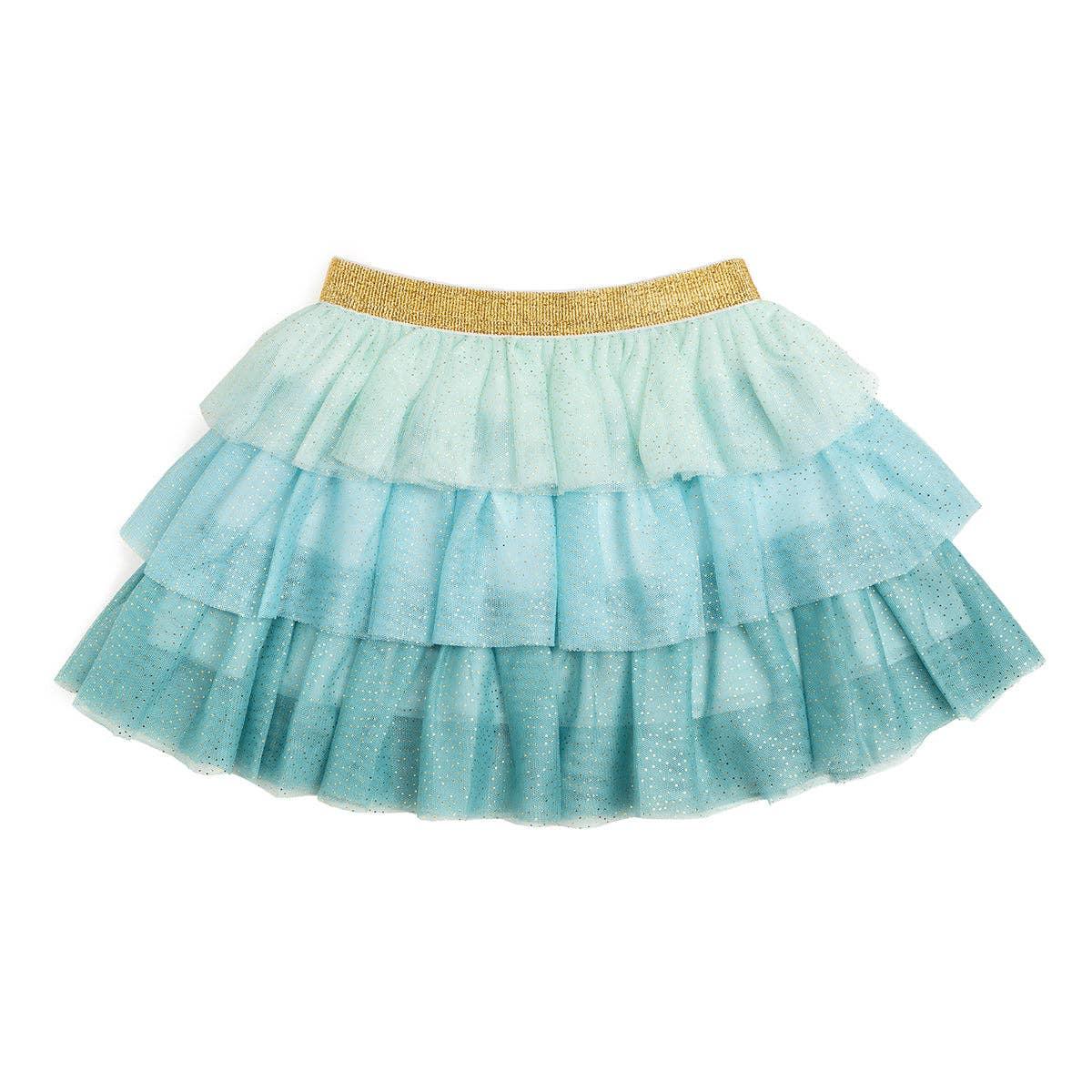 Aqua Petal Girls Tutu Skirt - Sweet Wink