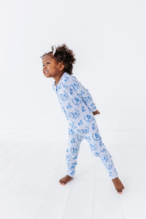 Blue Pony Club Convertible Footie