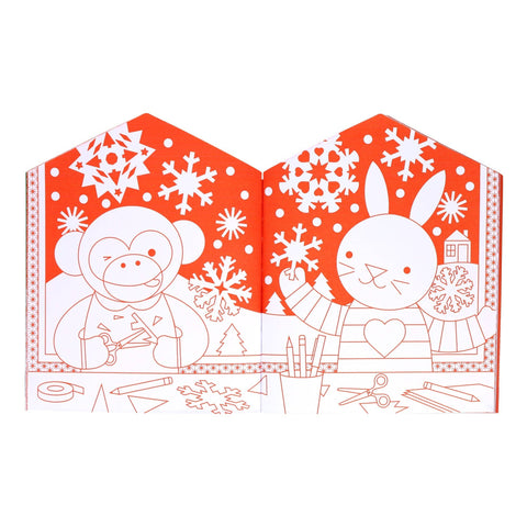 Christmas Coloring Book & Stickers