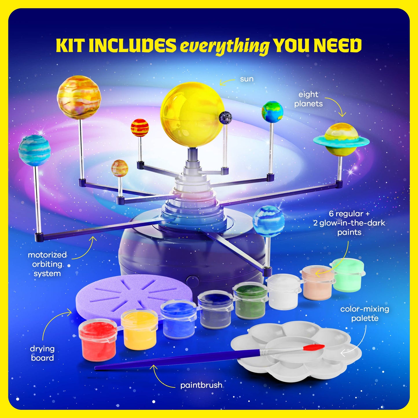 360° Orbiting Solar System Model Kit