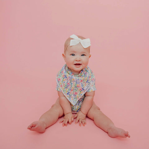 4 Pack Baby Bandana Bibs - Catherine