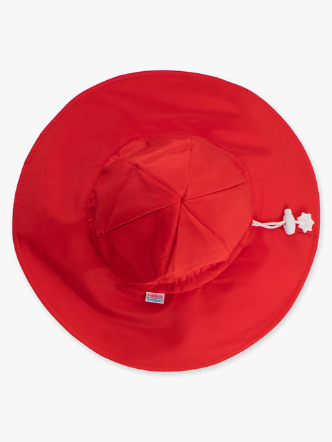 Kids Sun Protective Hat - Vintage Red