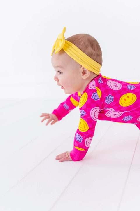 Electric Smiles Bamboo Convertible Footie