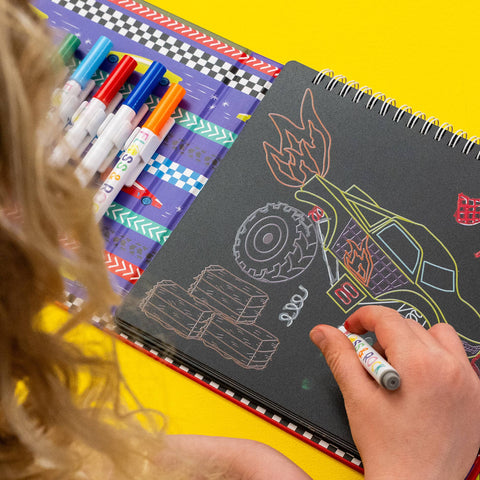 Chalk Board Sketchbook - Cars