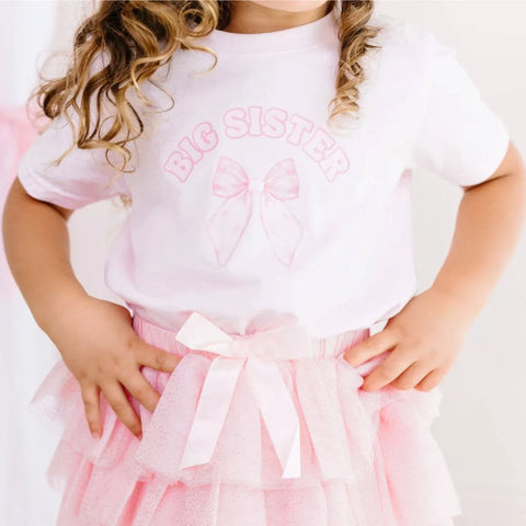 Big Sister Bow Kids T-Shirt