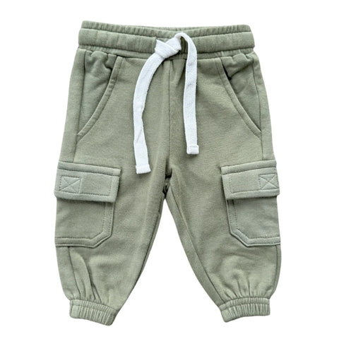 Boy's Cargo Pants - Olive