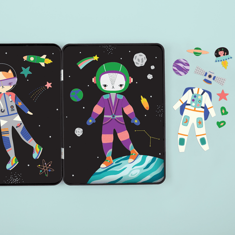 Space Cat Magnetic Tin Puzzle