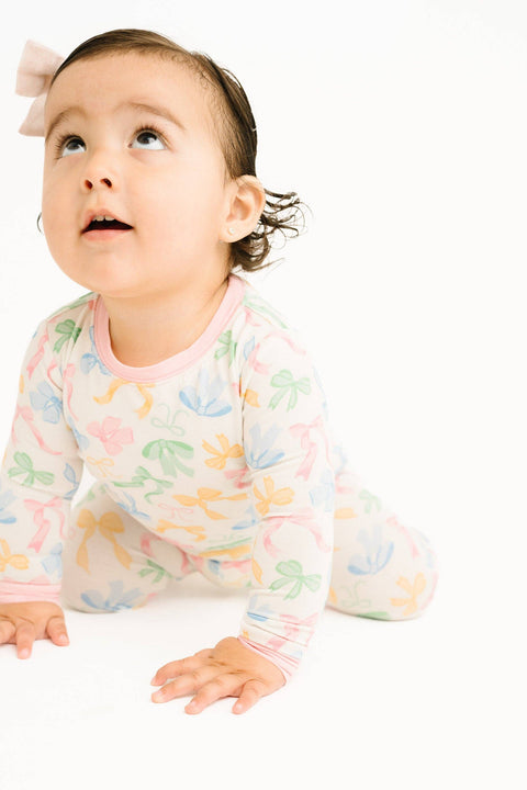 Pastel Bow Bamboo Set