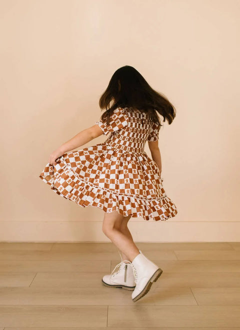 Alana Dress in Gingerbread