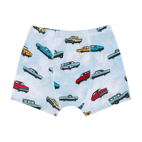 Boys Bamboo Boxer Briefs - Vintage Cars