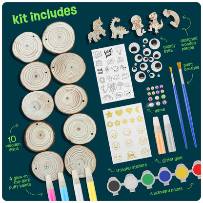 Glow in the Dark Wood Painting Kit