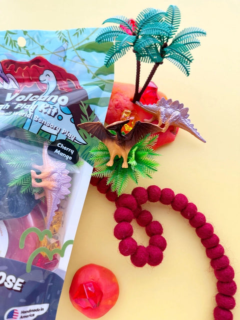 Dino Volcano KidDough Play Kit | Cherry Mango Scented