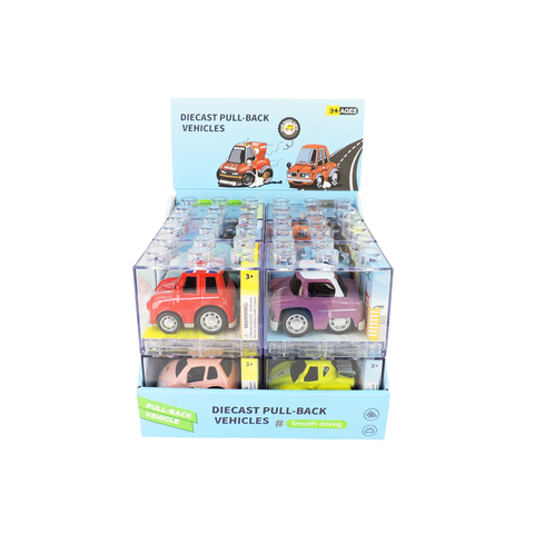 Rollin’ Large Diecast Pull-Back Car in Building Block Box