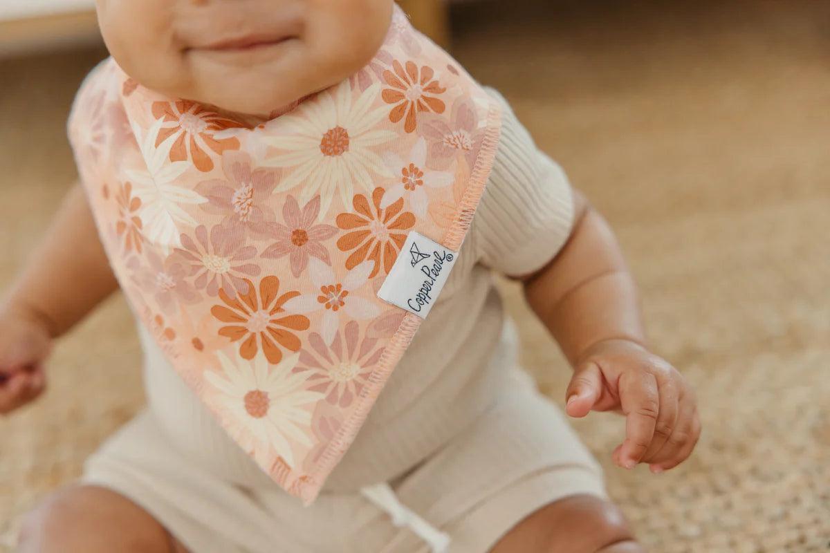 Baby Bandana Bibs - Rue - Copper Pearl