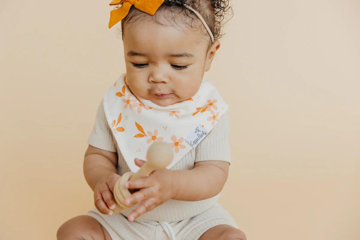 Baby Bandana Bibs - Rue - Copper Pearl