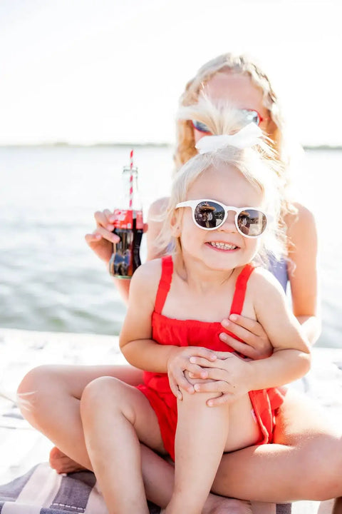 Baby Bendi Sunglasses - White Cloud (0-3 Years) - Hunter Lou