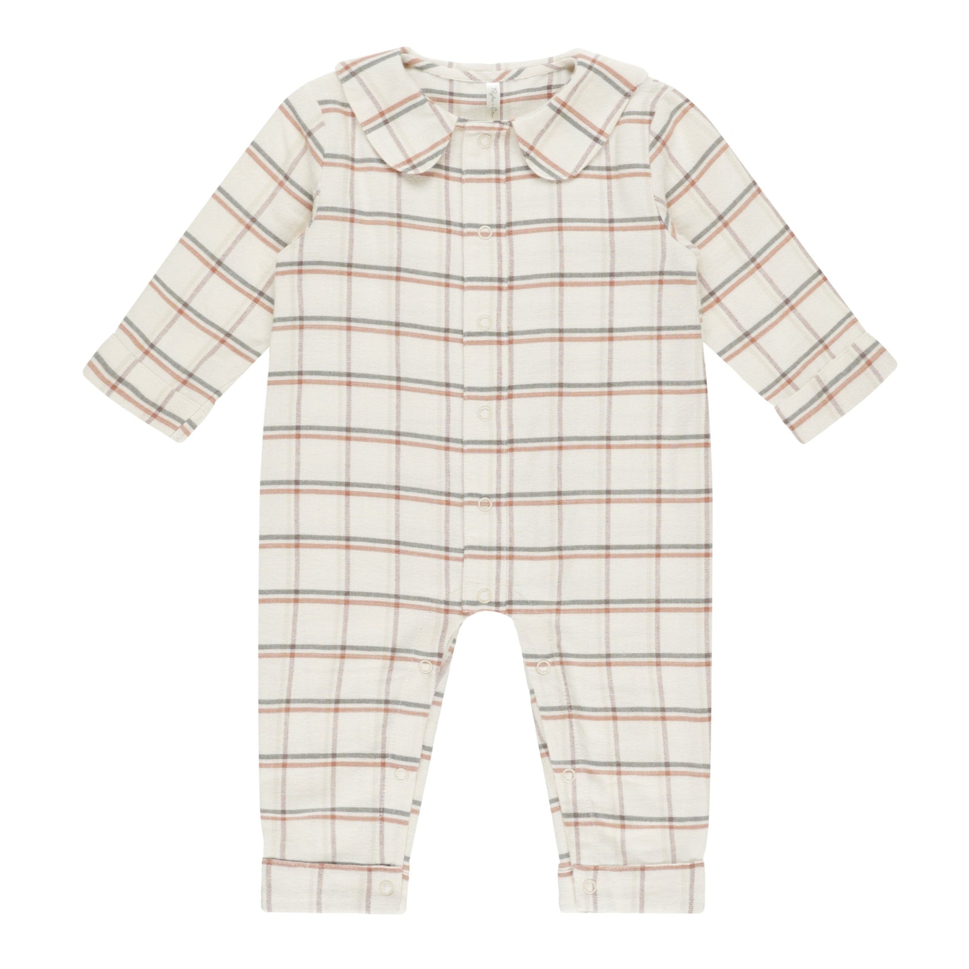 Baby Pajama Romper | Holiday Plaid - Rylee + Cru