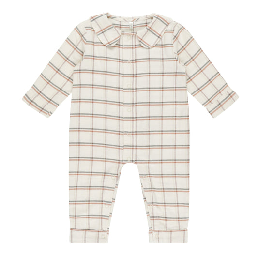 Baby Pajama Romper | Holiday Plaid - Rylee + Cru