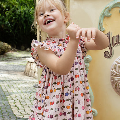 Baby Girls Stevie Dress Set - Cloud Pink Cherry