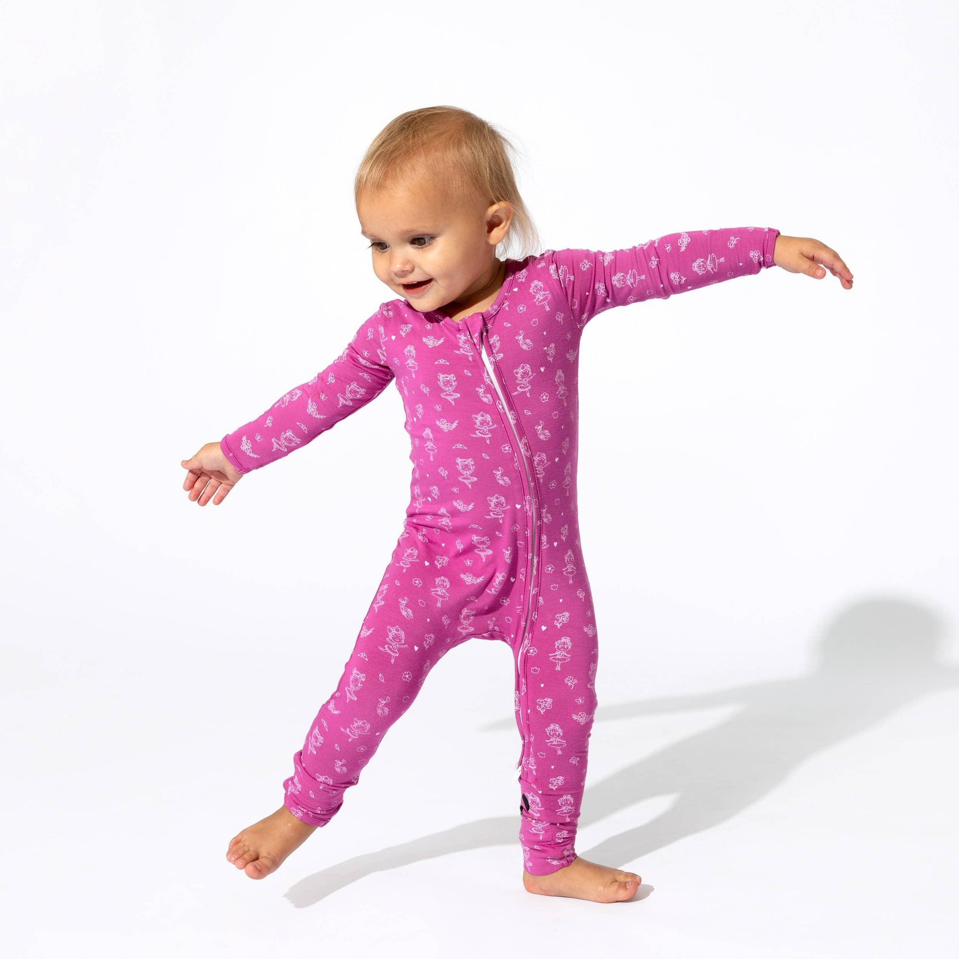 Ballerina Convertible Footie Bamboo Pajama - Bellabu Bear